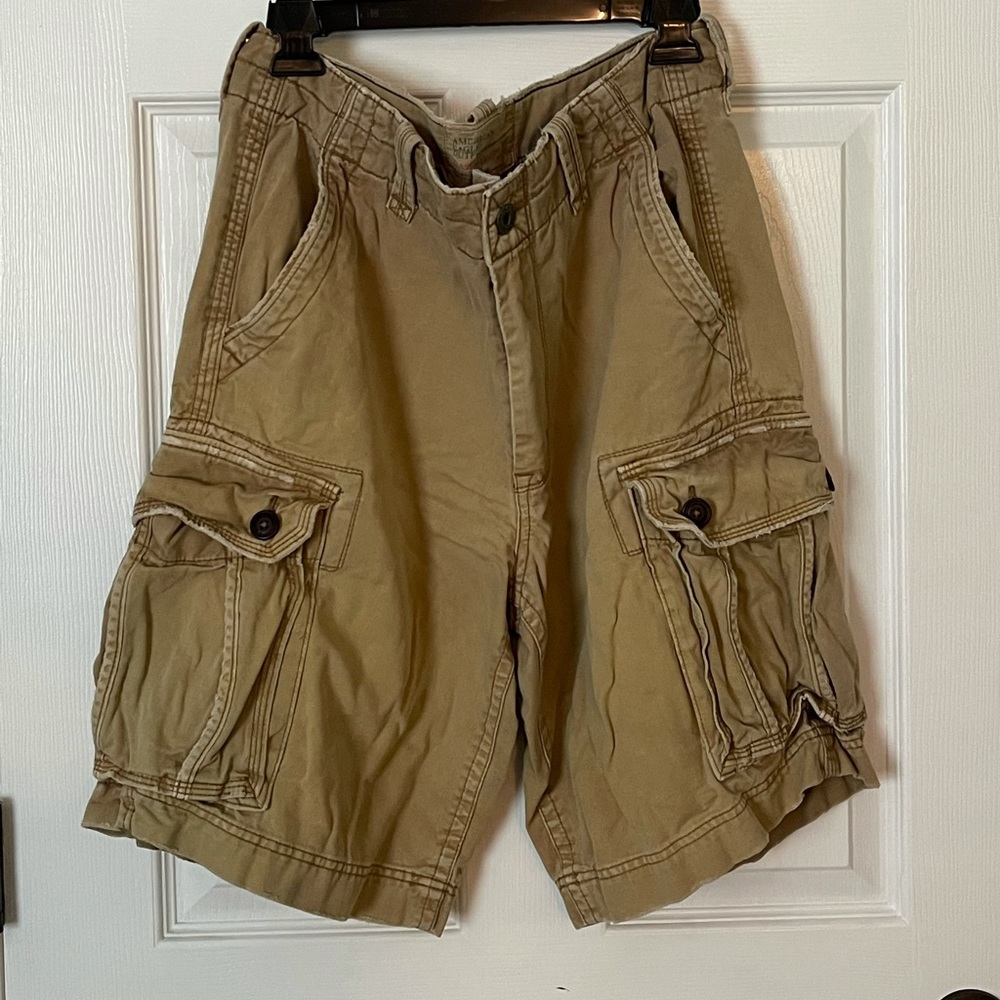 American Eagle Khaki Cargo Short